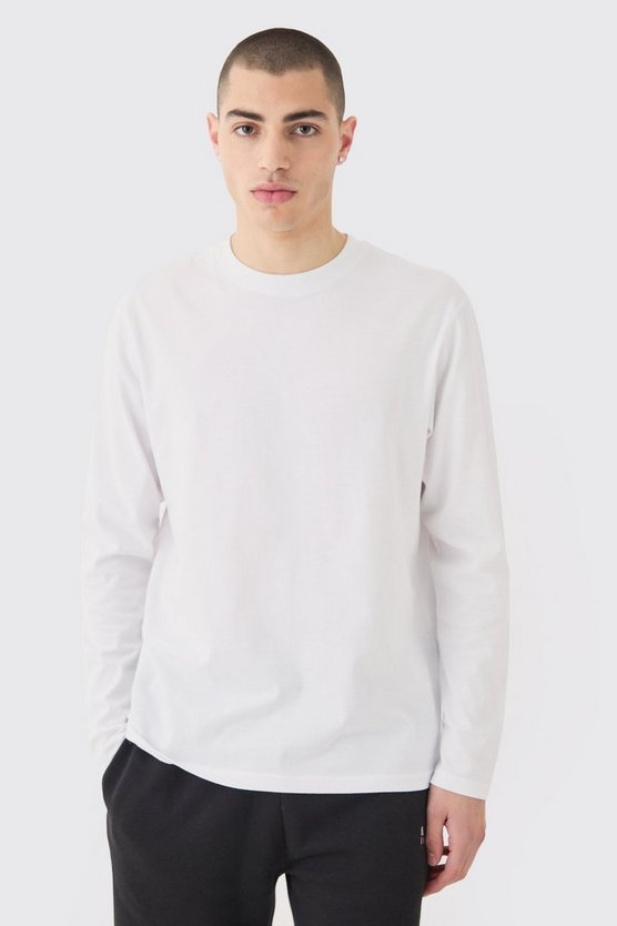 Langärmliges Rundhals T-Shirt
