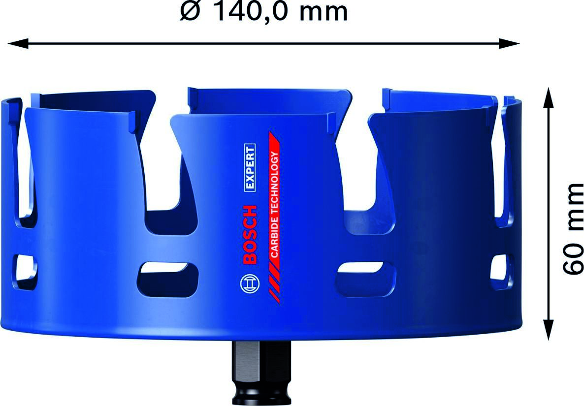 Bosch Blue Accessories 2608900486 Expert Construction Material hullsag 140 x 60 mm