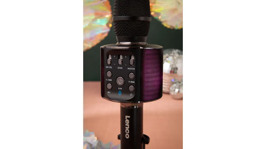 Lenco Karaoke-Mikrofon BMC-090BK - schwarz