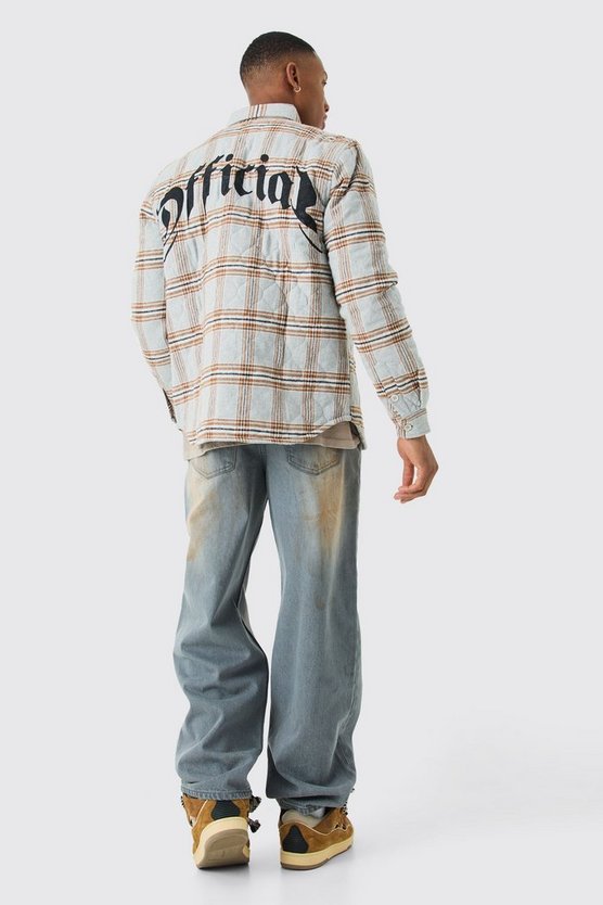 Quilted Checked Overshirt