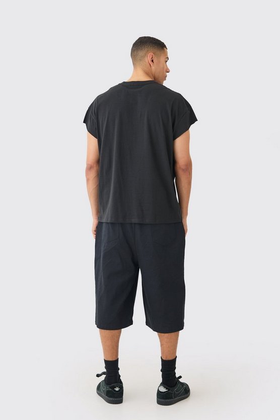 Oversize T-Shirt mit kurzen Ärmeln