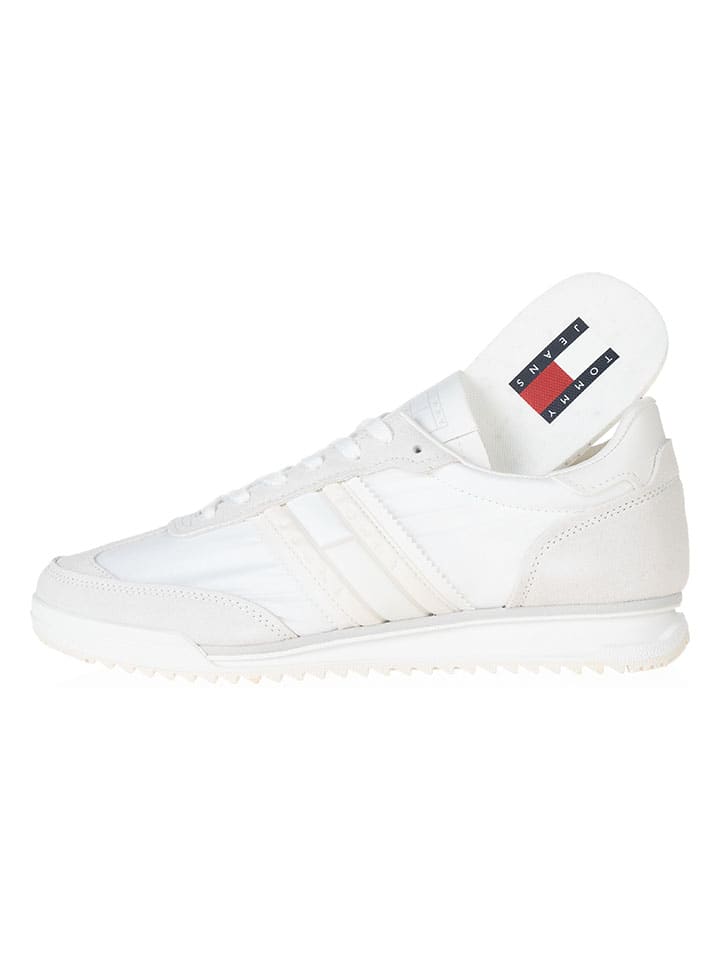 Tommy Hilfiger Shoes Leder-Trainingsschuhe in Weiß günstig kaufen