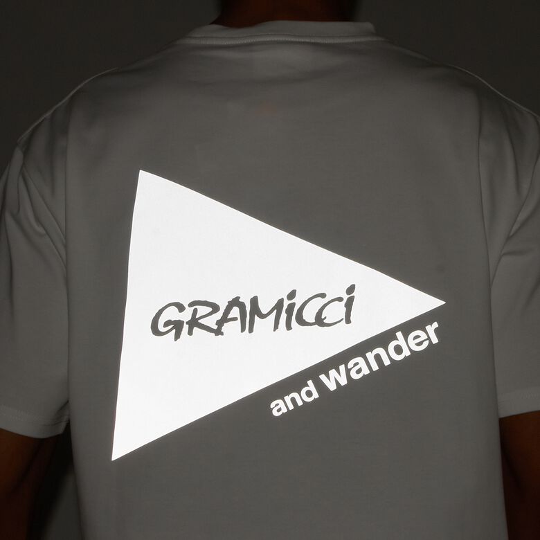 Gramicci x And Wander Backprint Tee white