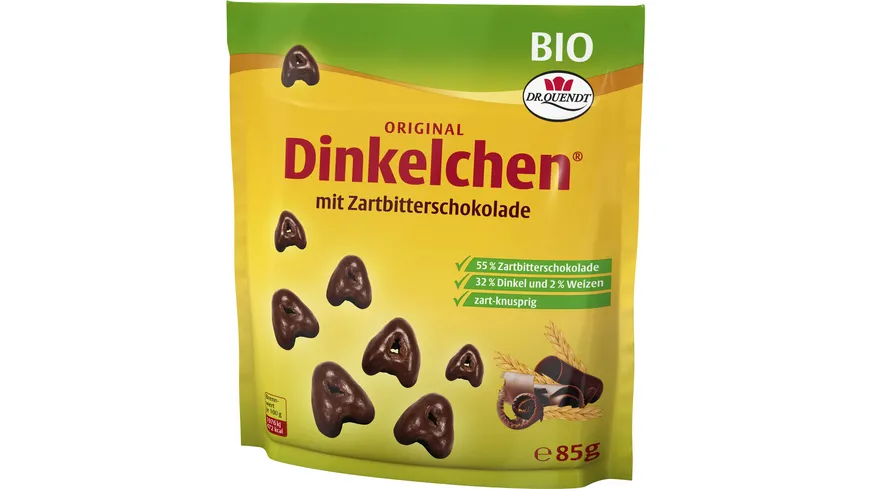 Dr. Quendt Bio Dinkelchen Zartbitter 85 g