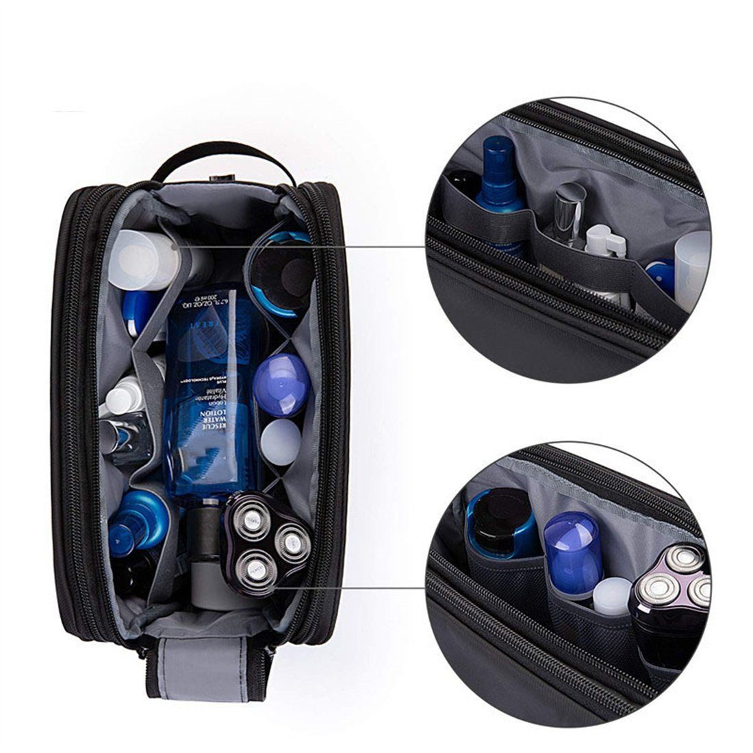 DÖRÖY Kulturbeutel Wasserdichte Kosmetiktasche mit großer Kapazität, Reiseveranstalter