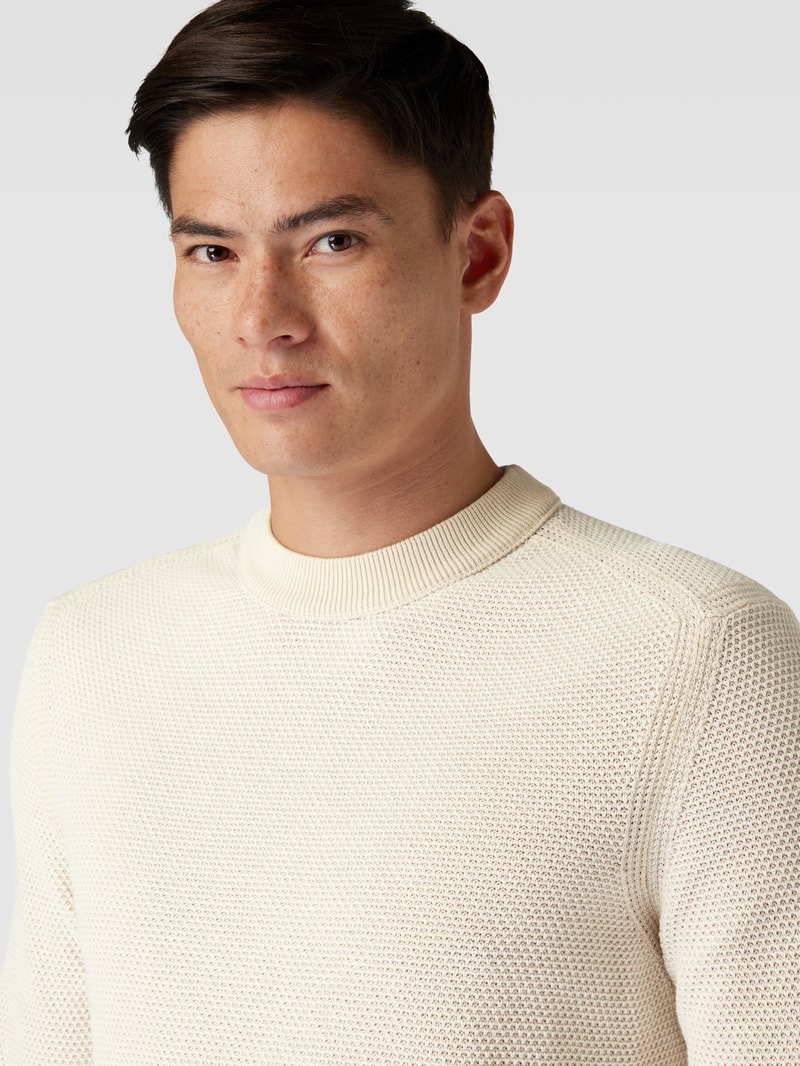 Strickpullover mit Raglanärmeln Modell 'Aquila' in offwhite