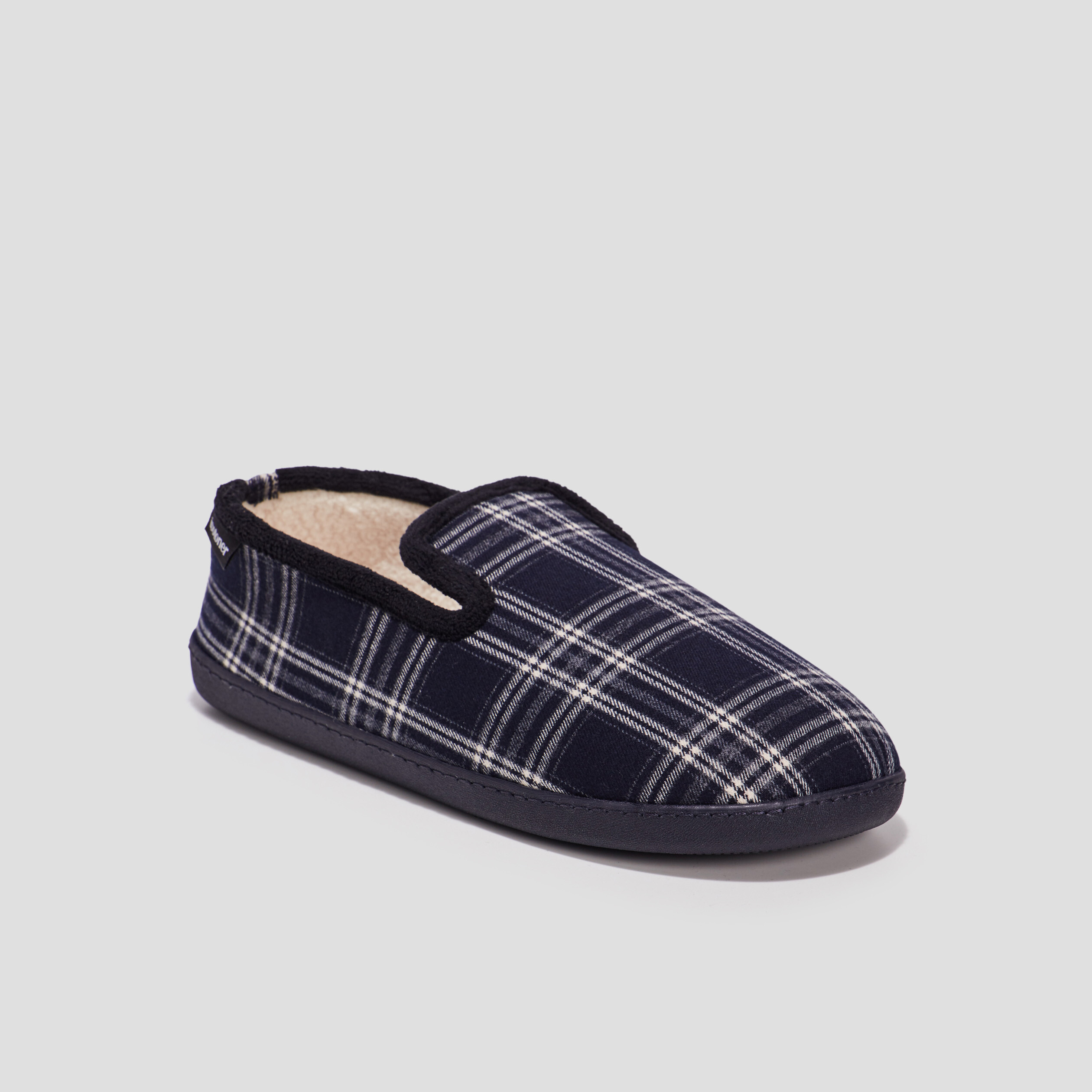 Chaussons charentaises Isotoner bleu homme | La Halle