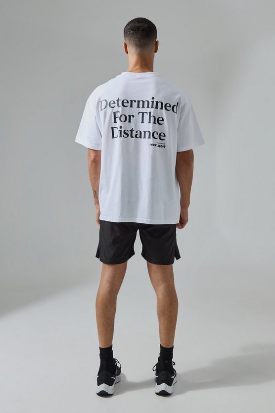 Oversize T-Shirt mit Active Slogan