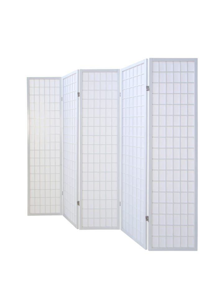 Homestyle4u 5-tlg. Paravent in Weiß 220x175 günstig kaufen onesize
