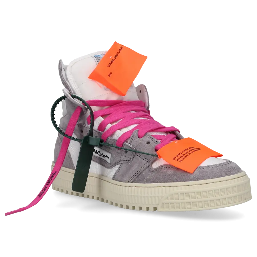 Off-White - Sneaker high 3.0 OFF COURT Kalbsleder - grau
