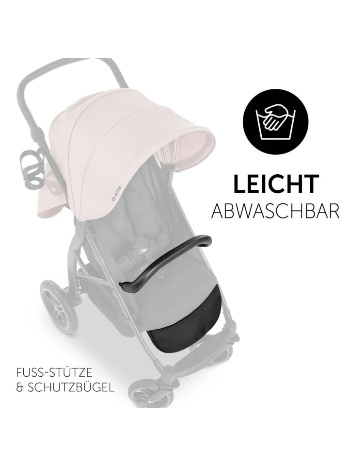 Hauck Buggy Rapid 4D (bis 25 kg) - XL Verdeck & All-Terrain in schwarz,grau günstig kaufen onesize