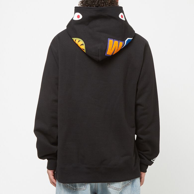 A Bathing Ape Shark Pullover Hoodie black
