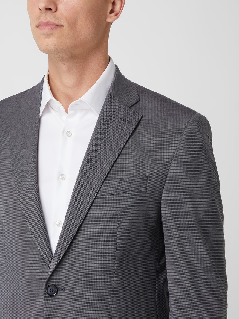 Modern Fit 2-Knopf-Sakko mit Stretch-Anteil Modell 'Grant' in anthrazit