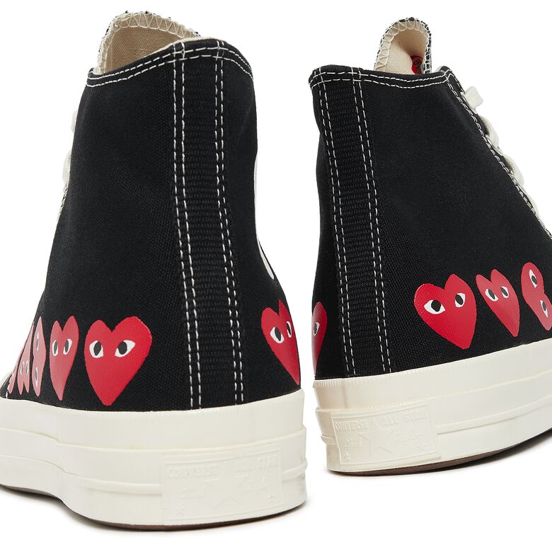 Comme des Garcons Play Multi Heart Chuck Taylor All Star '70 High Black