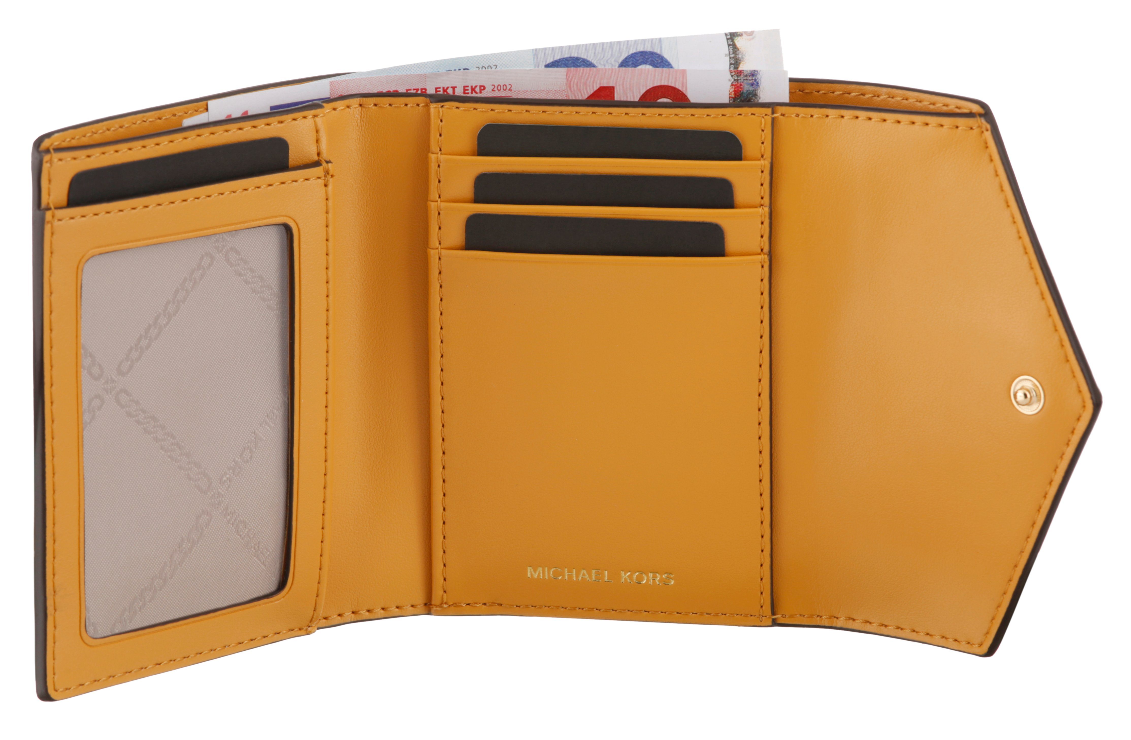 MICHAEL KORS Geldbörse TRIFOLD, mit goldfarbenen Logo