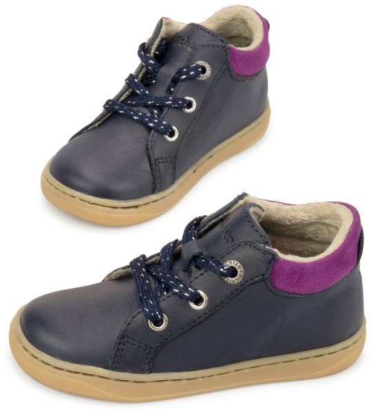 Richter ~ MidCut Schnürschuh Warm ~ Marine/Magenta