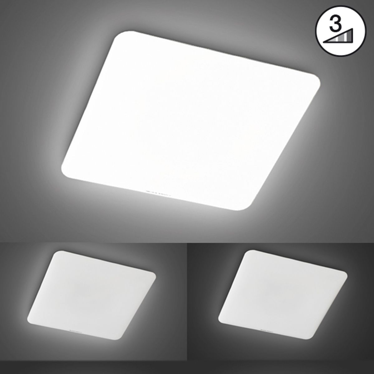 Fischer & Honsel LED Deckenleuchte Aldo 53 x 53 cm