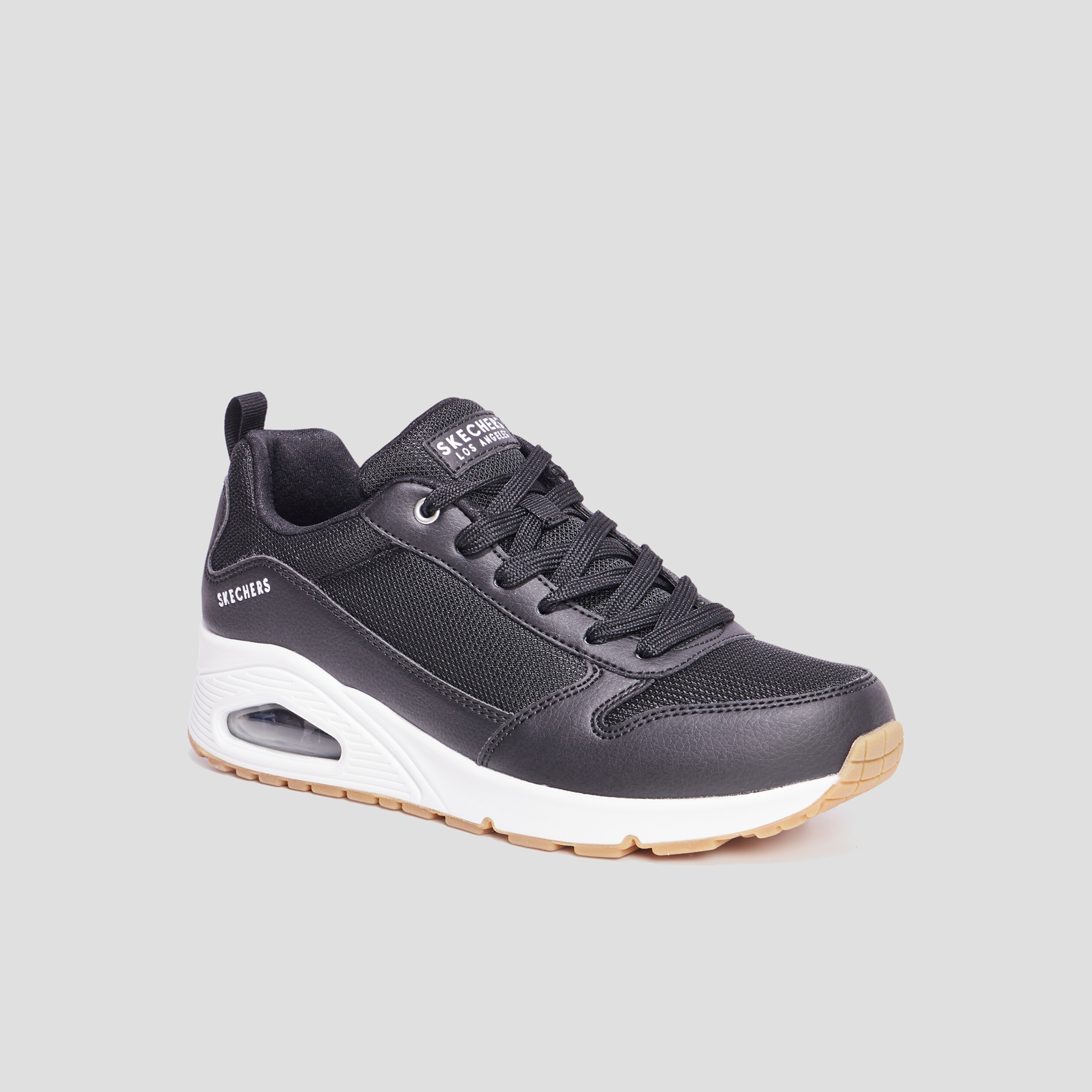 Baskets running mémoire forme Skechers noir femme | La Halle