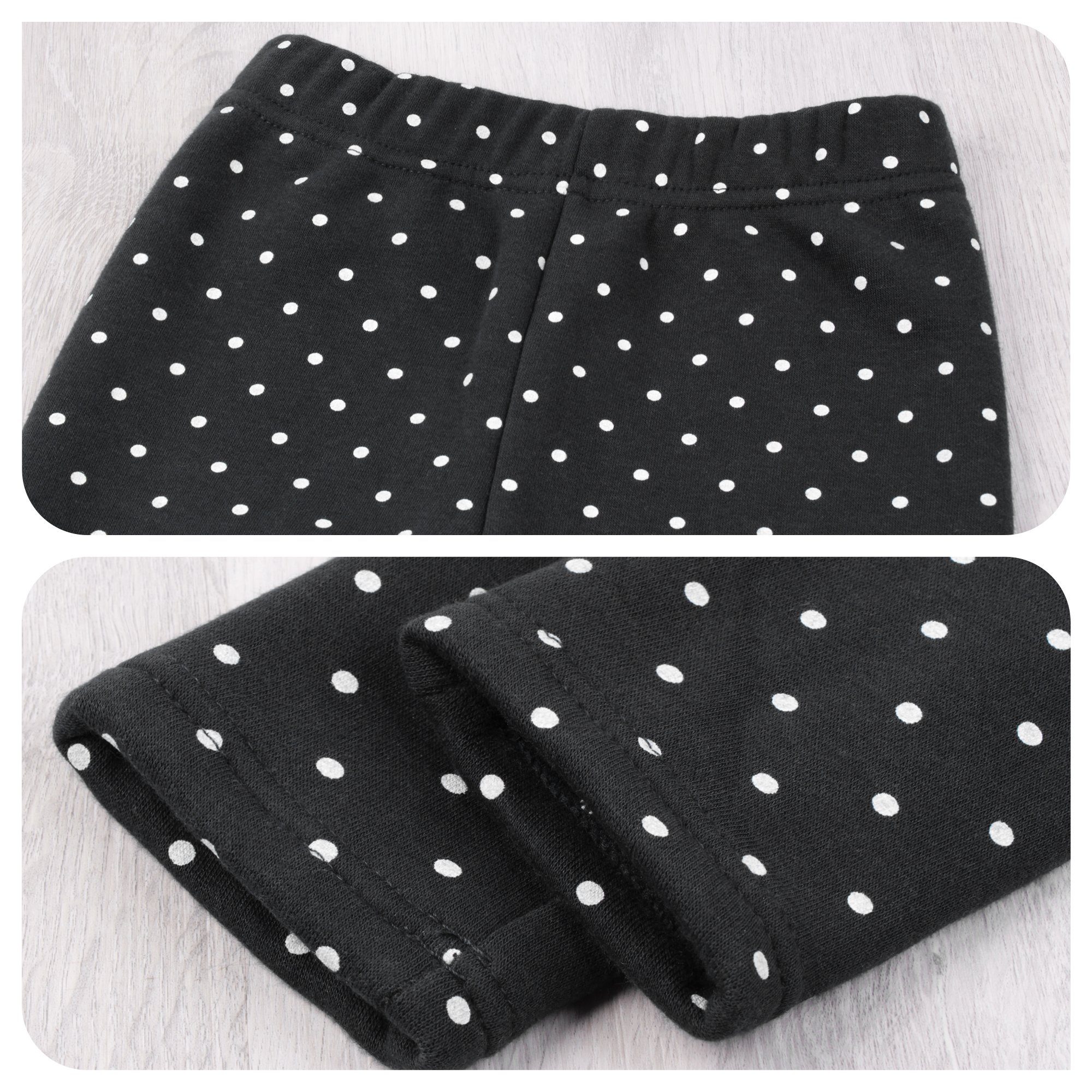 L&K-II Thermoleggings 4603 (1/2/3er-Pack, 1-tlg., 2er-Pack) gefütterte Winter Leggings Mädchen mit Punktmuster