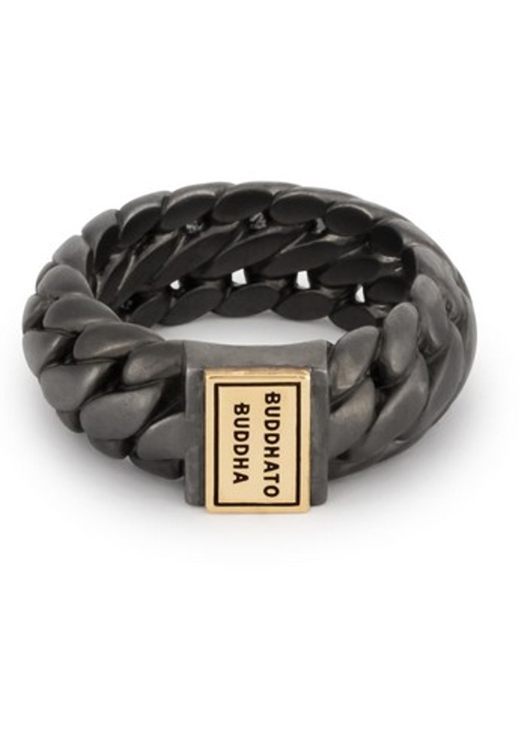 Buddha to Buddha  Ben Small ring van zilver met detail van 14 karaat goud