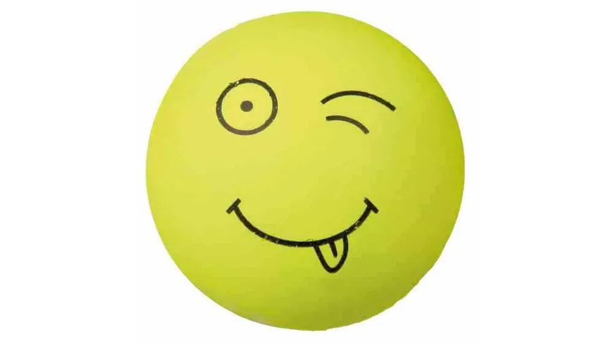 Trixie Moosgummi Smiley Ball ø 6 cm Hunde Spielzeug