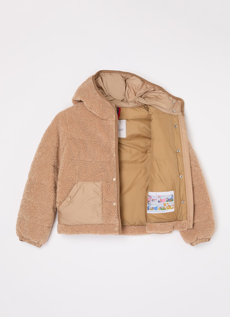 Geacă Moncler Audieu cu glugă din fleece