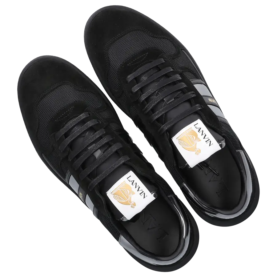 Lanvin - Sneaker low CLAY LACE Veloursleder - schwarz