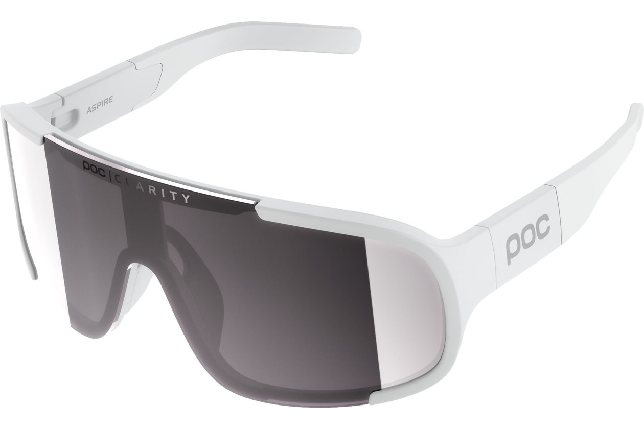 POC Aspire - Hydrogen White/Violet/Silver Mirror