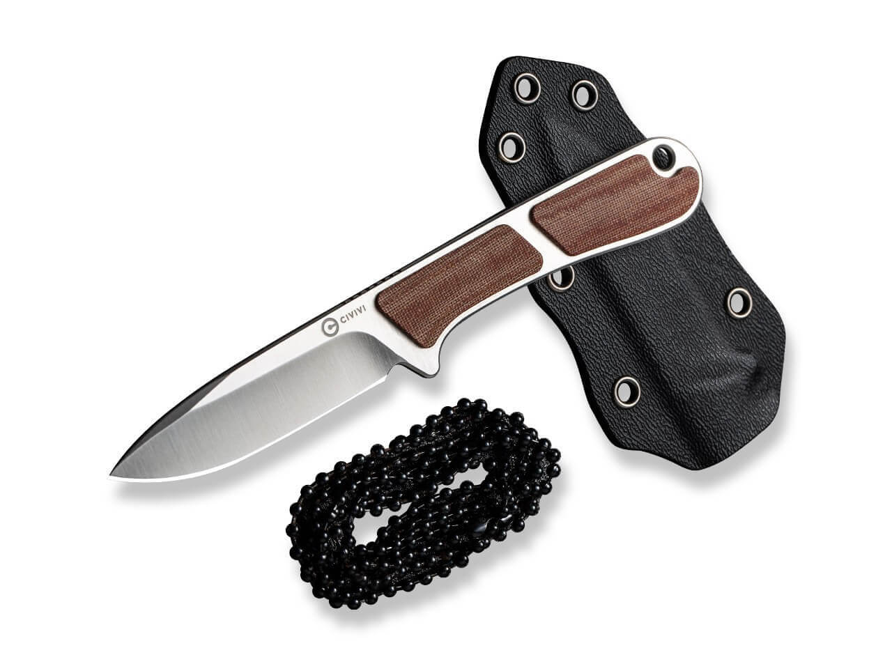 Mini Elementum Fixed Micarta Brown