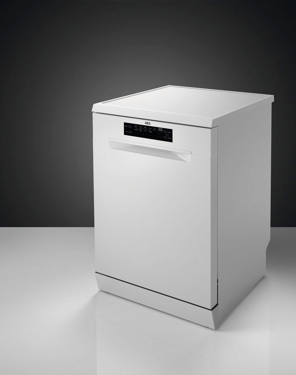 AEG Standgeschirrspüler Serie 6000, FFB6491AZW, 14 Maßgedecke, SatelliteClean - bessere Sprühreichweite