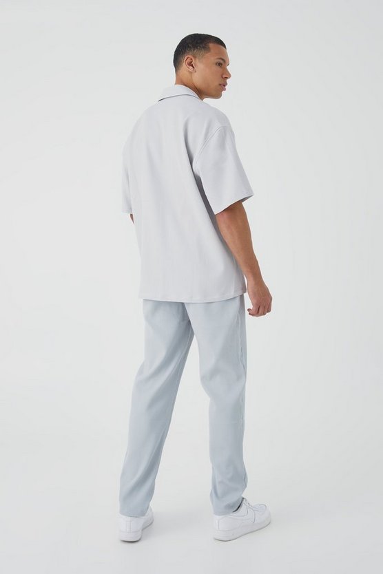Tall schmale Hose mit elastischem Bund