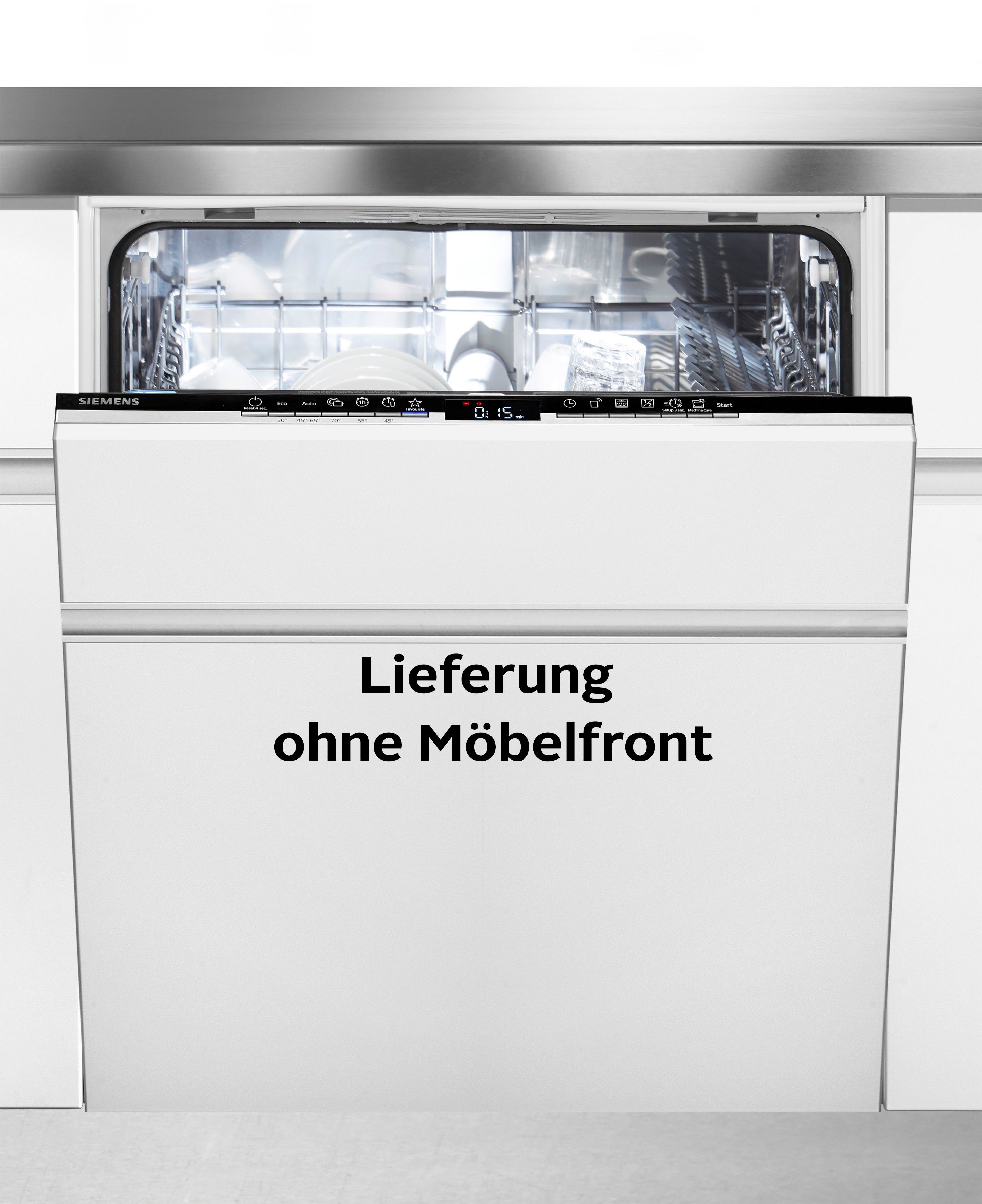 SIEMENS vollintegrierbarer Geschirrspüler iQ300, SN63HX32UE, 12 Maßgedecke