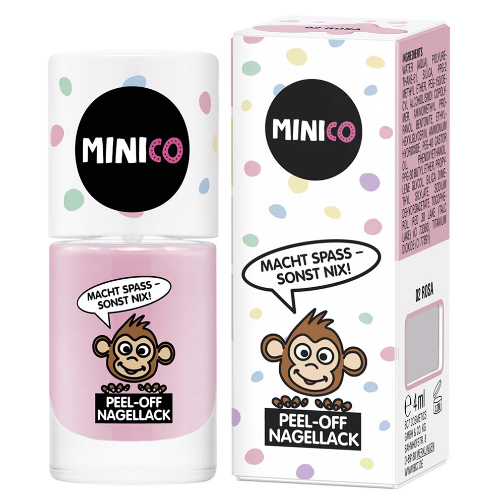 MINICO Peel-Off Nagellack 02 Rosa 4 ml
