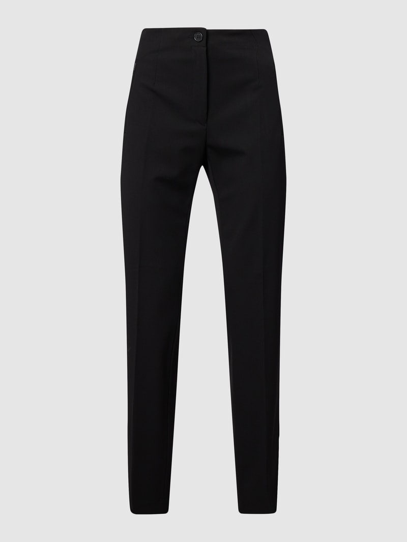 Slim Fit Stoffhose mit Stretch-Anteil Modell 'Jane' in schwarz
