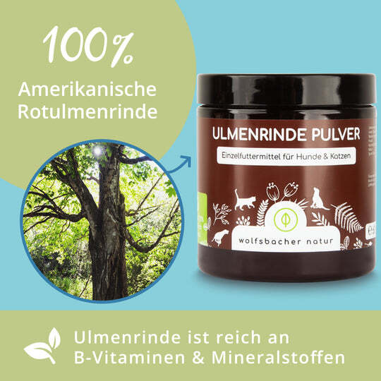 Wolfsbacher Natur Ergänzungsfutter & Aufzucht Wolfsbacher Natur Ulmenrinde Pulver