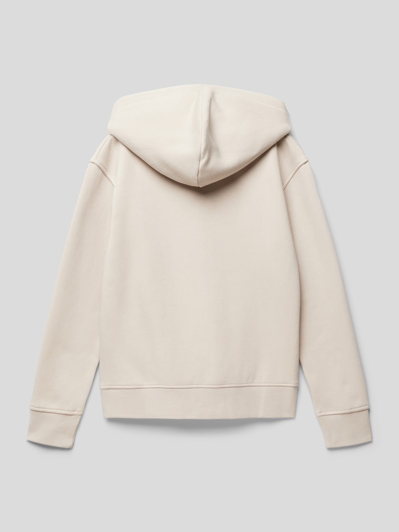 Hoodie mit Label-Print Modell 'ORVESTERBRO' in ecru