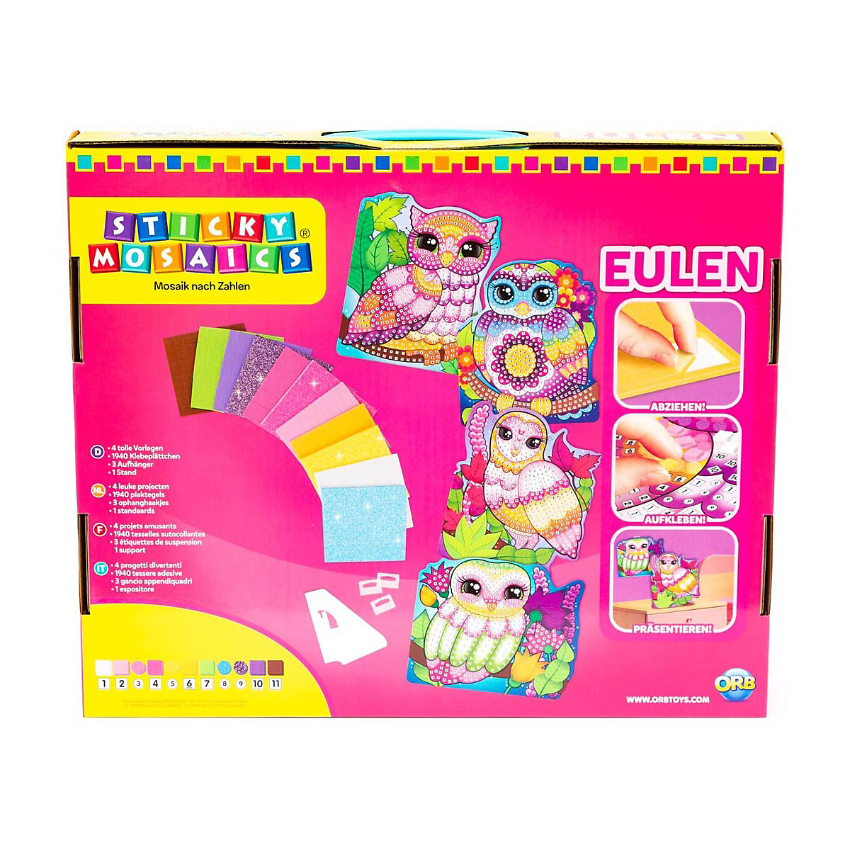 Sticky Mosaics Funkelnde Bilder Eulen