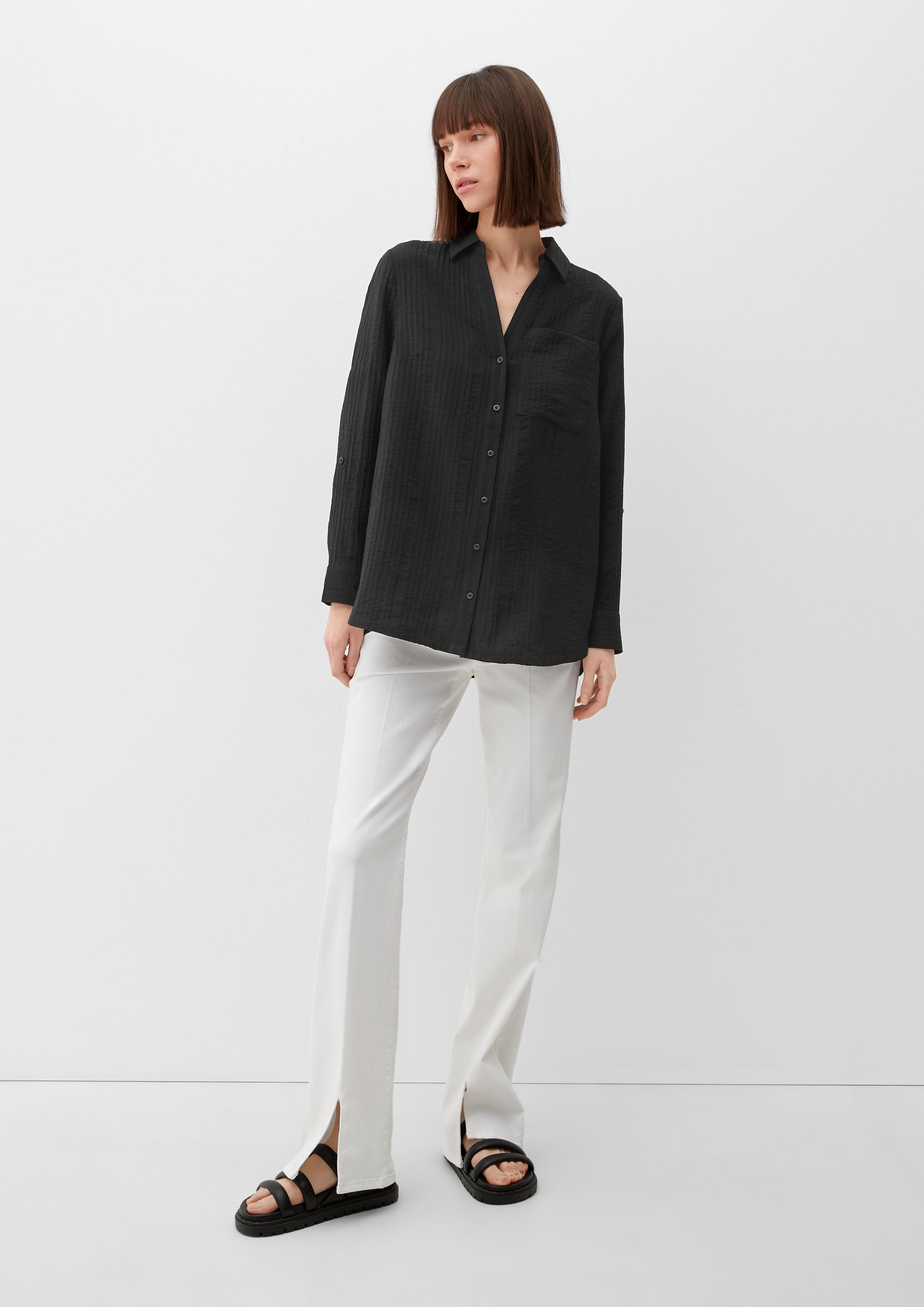 Musterbluse aus Viskosemix  2128385-9999