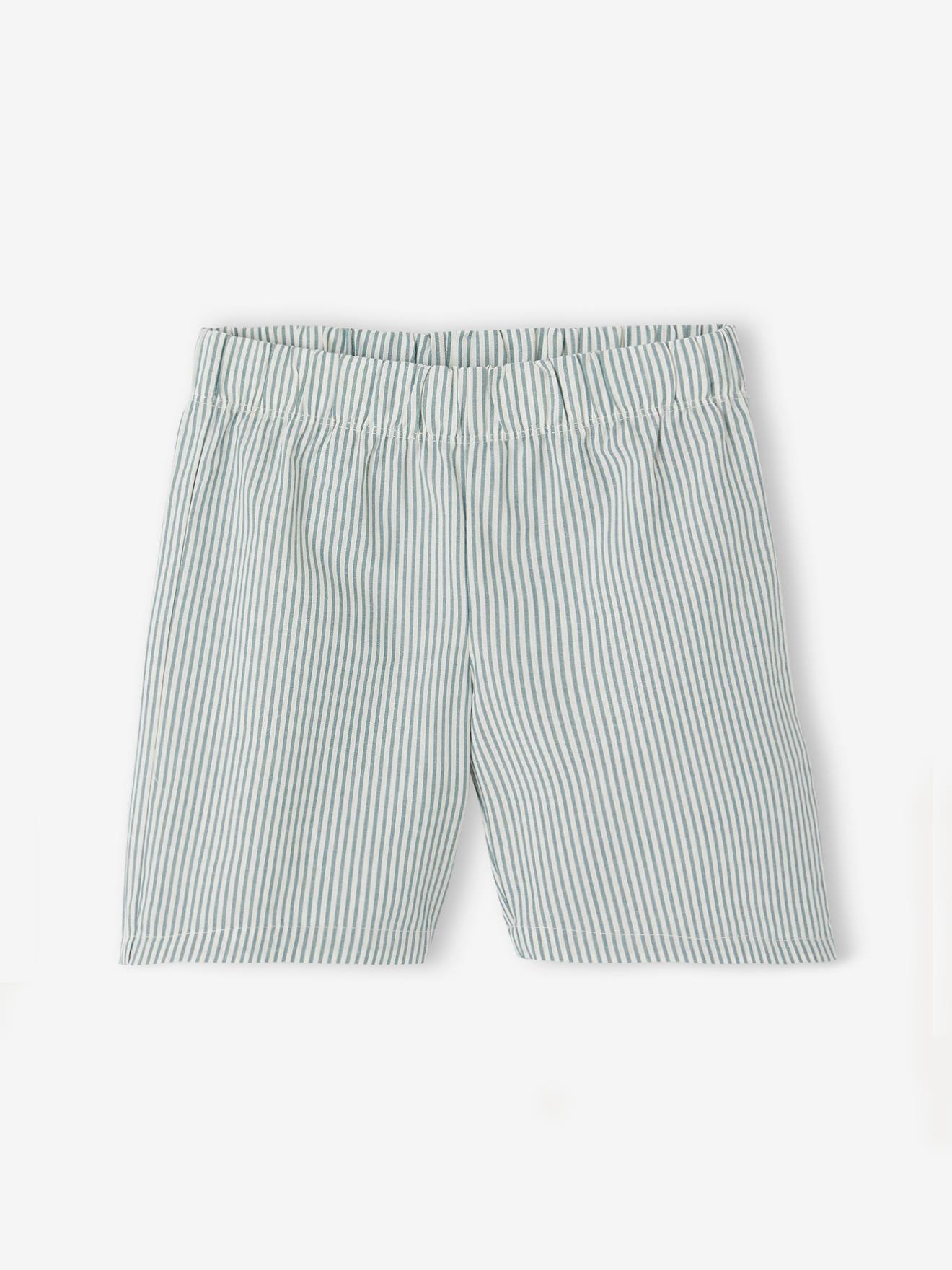 Vertbaudet Jungen Sommer-Schlafanzug, personalisierbar Oeko-Tex - wollweiß