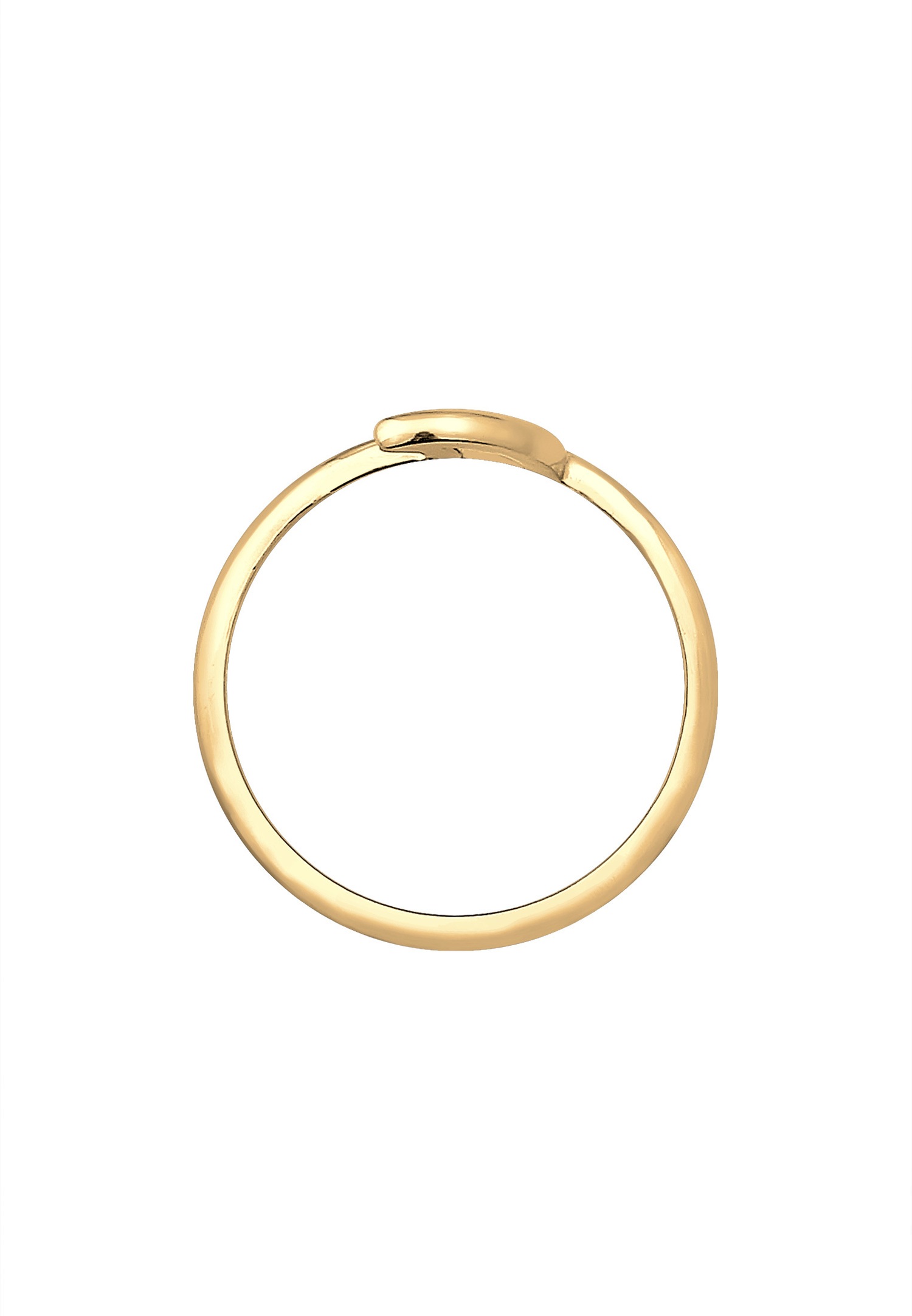 Elli Damenring mit Halbmondschliff und Astro-Design – (925/1000) Silber
