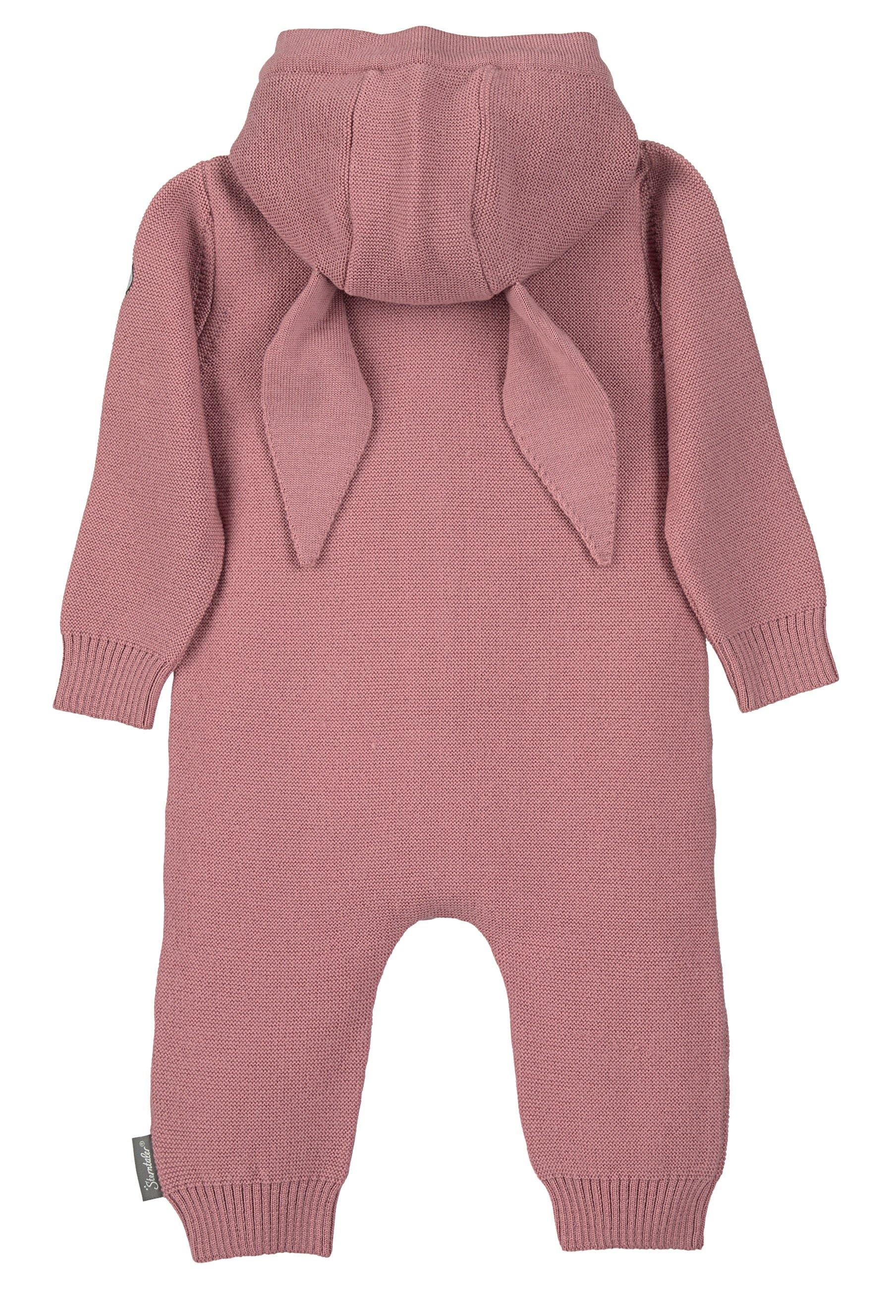 Strick-Overall aus Wolle (Merino) mit Kapuze