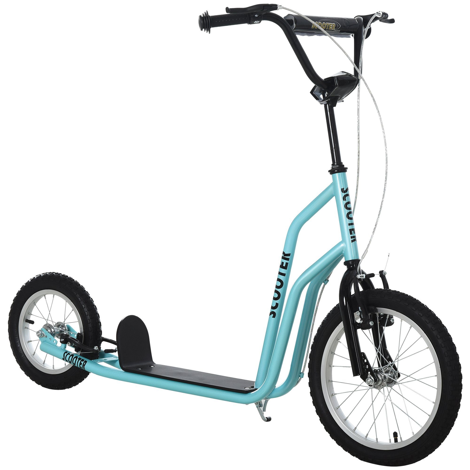 HOMCOM Scooter Kinderroller mit Handbremse