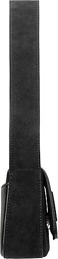 Karl Lagerfeld Schultertasche K/Essential K MD Flap SHB Suede