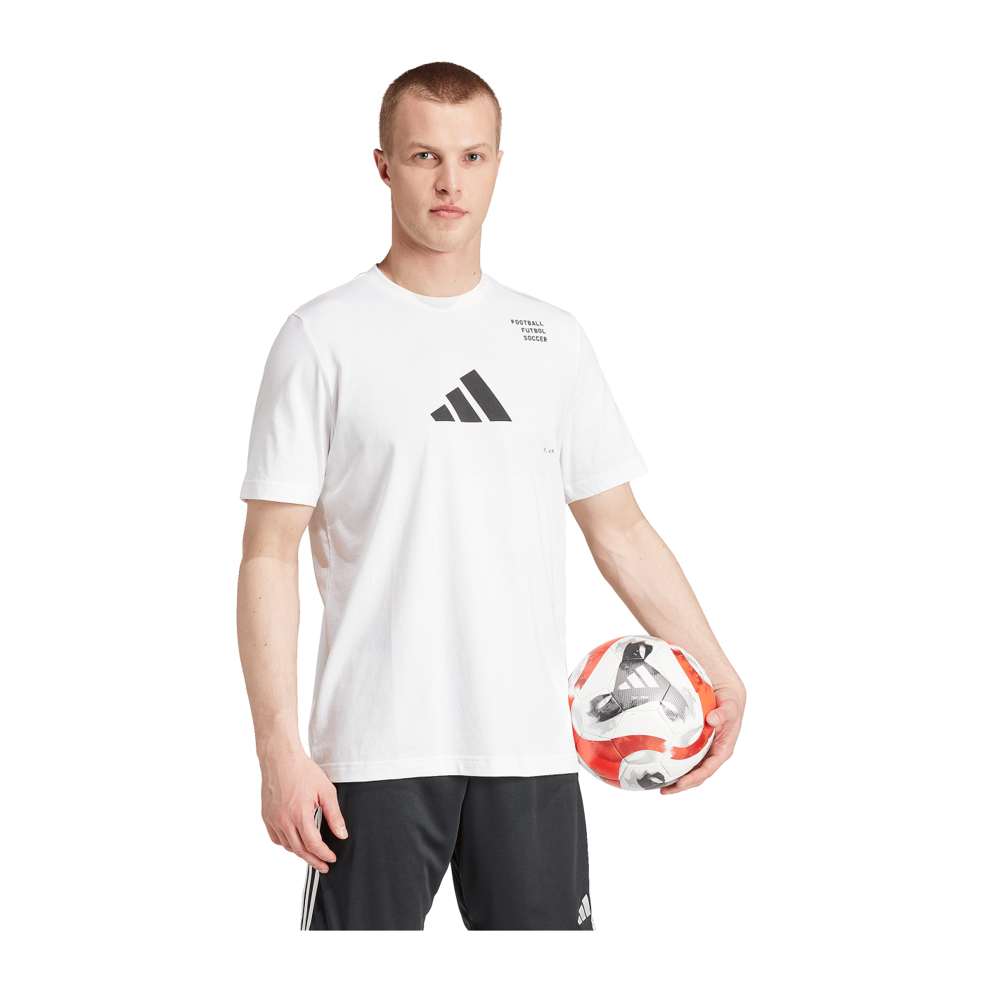 adidas Football Category Logo T-Shirt Weiss