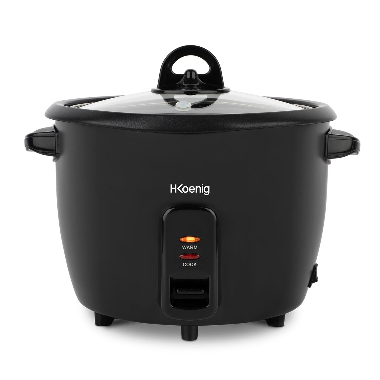 H.Koenig H.KOENIG ORYZA8 Reiskocher / 1,8 L Fassungsvermögen / Warmhaltefunktion / BPA-frei / 700 W / Edelstahl / schwarz