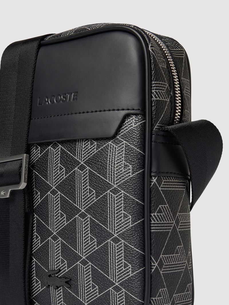 Camera Bag mit Allover-Logo-Details in schwarz