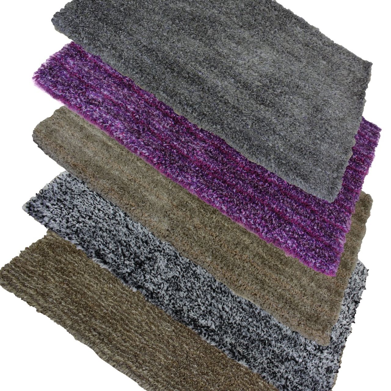 TOP MULTI Teppich Shaggy Flokatiteppich Gold 120 x 200 cm