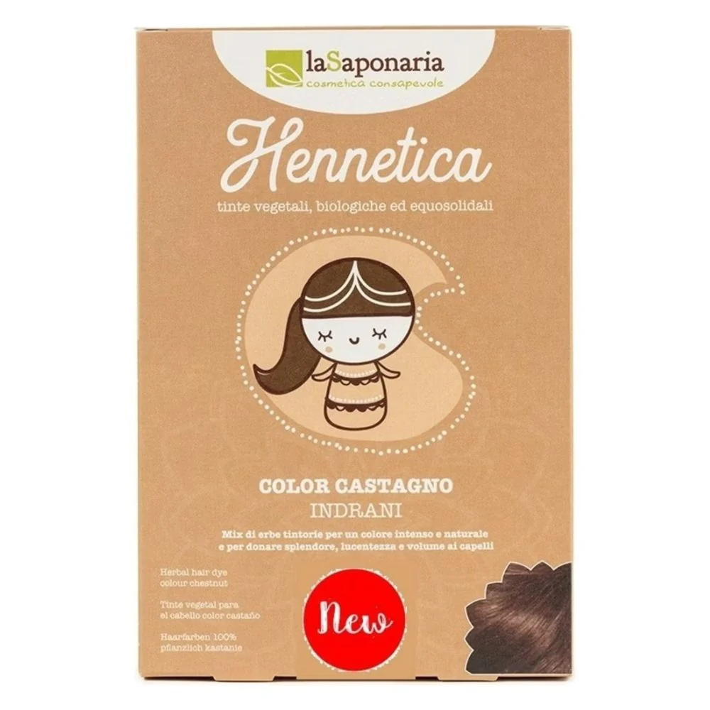 Tinte vegetal Hennetica -INDRANI - Coloración del cabello