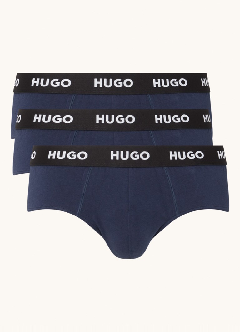 Slips HUGO BOSS avec bande logotée, lot de 3