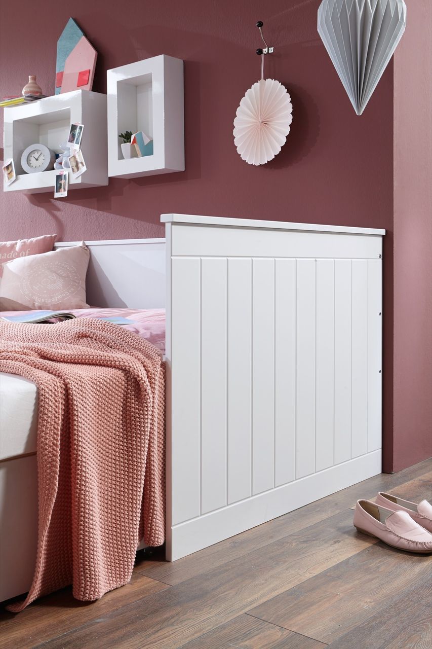 Relita Funktionsbett Timmi 90/180 x 200 cm Liegefläche u. 2 Schubladen Ausf. Weiß